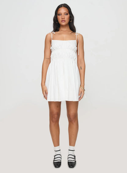 Jacksonne Mini Dress White