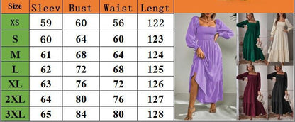 Square Neck Shirred Ruffle Hem Dress